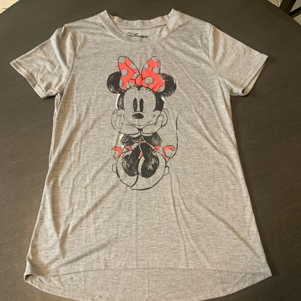 Disney Minnie Mouse Grey Short Sleeve T-shirt Women’s Small